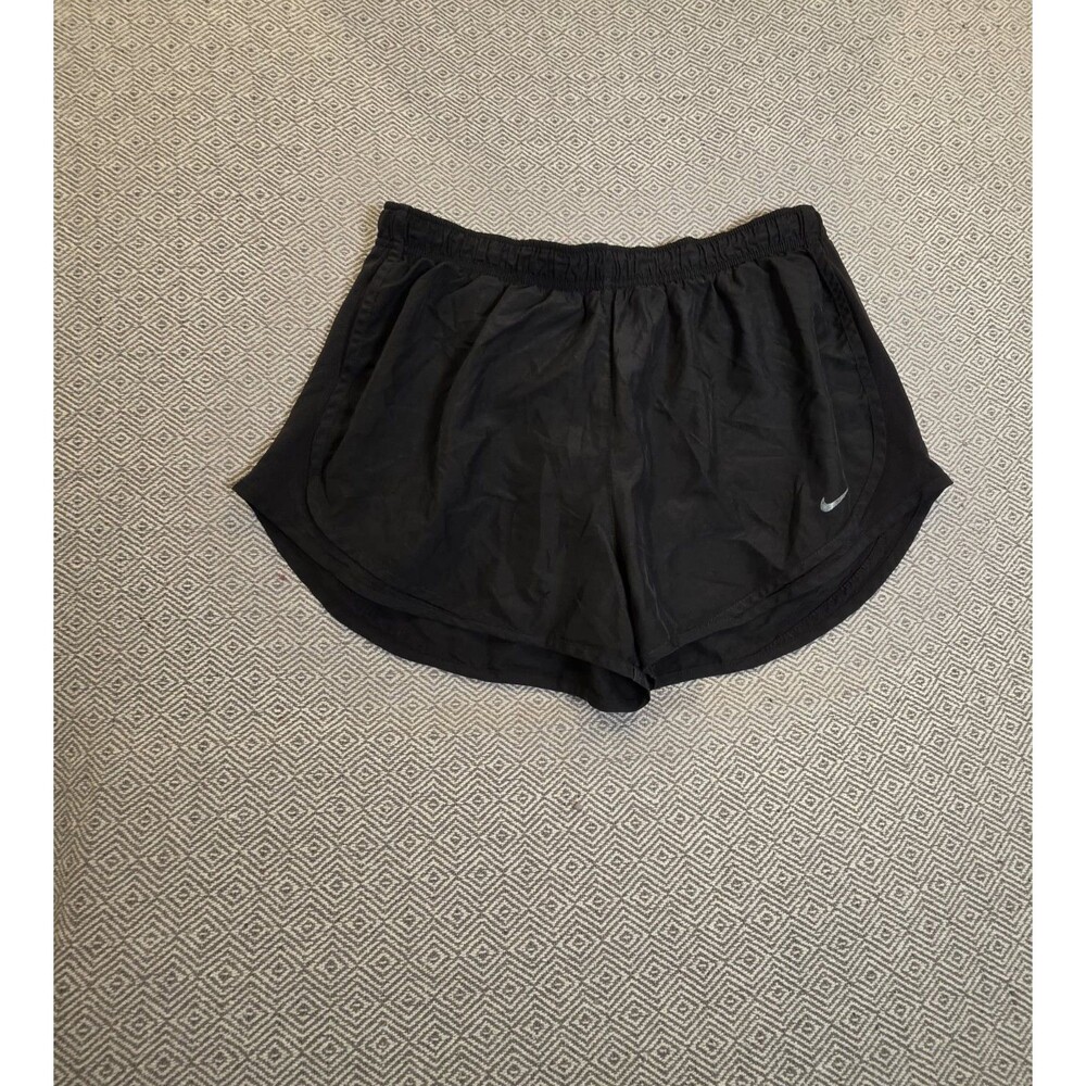 Nike Women’s Running Shorts Black Reflective Swoosh Athletic Size XL